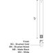 Fan Downrod Brushed Nickel Fan Downrod